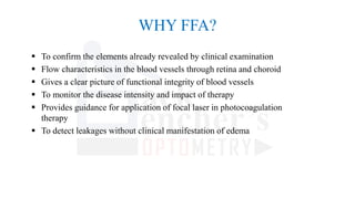 FUNDUS FLUORESCEIN ANGIOGRAPHY-FFA BY OPTOM. JITHIN JOHNEY | PDF