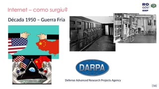 [16]
Internet – como surgiu?
Década 1950 – Guerra Fria
Defense Advanced Research Projects Agency
 