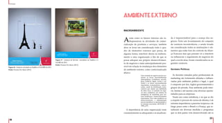 38
Promoção
39
MACROAMBIENTE
Assim como os fatores internos são in-
dispensáveis às atividades de comer-
cialização de produtos e serviços, também
deve se levar em consideração todo o qua-
dro de elementos externos que possa, de
alguma forma, interferir direta ou indireta-
mente a uma organização a fim de que se
possa adequar seu próprio desenvolvimen-
to de negócios o mais antecipadamente pos-
sível em relação às mudanças dos elementos
do ambiente externo, como contextualizado
abaixo.
Uma unidade de negócio precisa mo-
nitorar as forças macroambientais
(demográficas, econômicas, tecnoló-
gicas, políticas, legais, sociais e cul-
turais) e os atores microambientais
importantes (consumidores, concor-
rentes, canais de distribuição, forne-
cedores) que afetam sua habilidade
de obter lucro. A unidade de negó-
cio deve estabelecer um sistema de
inteligência de marketing para ras-
trear tendências e desenvolvimentos
importantes. Para cada tendência ou
desenvolvimento, a administração
precisa identificar as oportunidades e
as ameaças associadas. (KOTLER, P.
1998, p.87)
A importância de uma organização estar
constantemente se adequando e se atualizan-
AMBIENTE EXTERNO
do é imprescindível para o avanço dos ne-
gócios. Feito um levantamento do conjunto
de variáveis incontroláveis, e sendo levado
em consideração todas as instituições e ele-
mentos que estão fora do controle da Alian-
ça Francesa mas que possam vir a interferir
ou influenciar o seguimento de negócios do
qual a escola atua, foram considerados as se-
guintes variáveis.
Variáveis Políticas
As decisões tomadas pelos profissionais de
marketing são fortemente afetadas e influen-
ciadas pelo ambiente político e legal, o qual
é composto por leis, órgãos governamentais e
grupos de pressão. Esse ambiente pode inter-
vir, limitar e até mesmo criar diversas oportu-
nidades para as empresas.
Tendo isso como referência, e no que se diz
a respeito à procura de cursos de idioma, é de
extrema importância a parceria recíproca e de
longo prazo entre o Brasil e a França, que re-
sultaram em diversas medidas e programas
que os dois países vem desenvolvendo até os
Figura 17 - Anúncio de Revista veiculados na VejaRio e O
GLOBO de 2013
Fonte: Passion For Ideas (2013).
Figura 16 - Anúncio veiculado na VejaRio e O GLOBO de 2013
Fonte: Passion For Ideas (2013).
 
