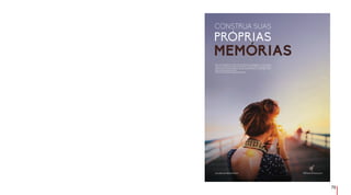 75
CONSTRUA SUAS
PRÓPRIAS
MEMÓRIAS
Um estilo de vida fascinante.
Fazer uma fotograaa vai muito além de mostrar uma paisagem, ou uma pose. A
essência consiste em eternizar um momento, e com ele, todas as emoções e senti-
mentos que o envolvem, fazendo com que cada foto tenha um signiicado único e
diferente para cada expectador.
Venha criar lembranças. Faça Aliança Francesa.
 