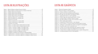 LISTA DE ILUSTRAÇÕES
Figura 1 – Mapa de Difusão da Aliança Francesa no Brasil...........................................................................29
Figura 2 – Mapa de Difusão da Aliança Francesa no Estado de São Paulo.................................................30
Figura 3 – Unidade Aliança Francesa Jardins..................................................................................................31
Figura 4 – Unidade Aliança Francesa Brooklin...............................................................................................31
Figura 5 – Unidade Aliança Francesa Vila Madalena.....................................................................................32
Figura 6 – Unidade Aliança Francesa Vila Mariana........................................................................................32
Figura 7 – Anúncio de abertura de 1º semestre 2013......................................................................................34
Figura 8 – Anúncio de abertura de 2º semestre 2013......................................................................................34
Figura 9 – Facebook Cover de 2013...................................................................................................................34
Figura 10 – Anúncio de abertura de 1º semestre 2014....................................................................................35
Figura 11 – Anúncio de abertura de 2º semestre 2014....................................................................................35
Figura 12 – Facebook Cover de 2014.................................................................................................................36
Figura 13 – Banner 1 no website oficial da Aliança Francesa de 2014..........................................................36
Figura 14 – Banner 2 no website oficial da Aliança Francesa de 2014..........................................................36
Figura 15 – Anúncio 1 veiculado na VejaRio e O GLOBO de 2013...............................................................37
Figura 16 – Anúncio 2 veiculado na VejaRio e O GLOBO de 2013 .............................................................38
Figura 17 – Anúncio 3 veiculado na VejaRio e O GLOBO de 2013 ..............................................................38
Figura 18 – Infográfico de usuários de dispositivos móveis..........................................................................45
Figura 19 – Infográfico Da Influência Do Facebook No Marketing Digital ................................................46
Figura 20 – Tagcloud sobre os comentários seguidores na fanpage da Aliança Francesa .....................127
Figura 21 – Tagcloud sobre os comentários seguidores na fanpage da Aliança Francesa .....................128
LISTA DE GRÁFICOS
Gráfico 1 - Divisão da População do Brasil......................................................................................................47
Gráfico 2 - Divisão de clusters no total da pesquisa.......................................................................................58
Gráfico B1 - A França é referência no mundo da moda................................................................................148
Gráfico B2 - Filmes cult são mais interessantes que blockbusters..............................................................148
Gráfico B3 - Best-sellers são mais atrativos que literatura clássica.............................................................148
Gráfico C1 - A gastronomia francesa é a mais requintada...........................................................................150
Gráfico C2 - O melhor lugar para aprender gastronomia é a França.........................................................150
Gráfico C3 - Na França existem os melhores vinhos do mundo.................................................................150
Gráfico C4 - Não tenho problema em pagar caro em acessórios e roupas................................................151
Gráfico C5 - Prefiro comprar grifes francesas................................................................................................151
Gráfico C6 - O campeonato de futebol francês é o mais disputado...........................................................151
Gráfico C7 - O Tour de France é o evento de ciclismo mais interessante do mundo...............................151
Gráfico C8 - A Sorbonne é a universidade mais atrativa no segmento cinematográfico........................151
Gráfico C9 - O le parkour pode crescer nos próximos anos........................................................................152
Gráfico C10 - A França é um dos países primordiais para expandir um negócio....................................152
Gráfico C11 - Para mim passeios culturais são indispensáveis nas horas vagas......................................152
Gráfico C12 - A cultura francesa contribui essencialmente para o mundo contemporâneo...................152
Gráfico C13 - As músicas que gosto não são as mais populares.................................................................152
 