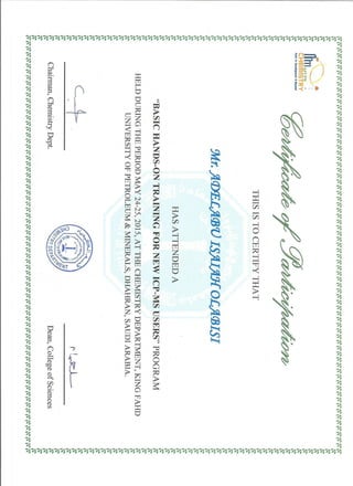 ICP MS CERTIFICATE | PDF