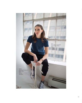 SWP01
Cashmere Sweatpants
Black, Gray
XS/L
fw2015
retail $275
T017
Short Sleeve Sweatshirt
Litoral, Tanjal, White
XS/L
fw2015
retail $145
14
 