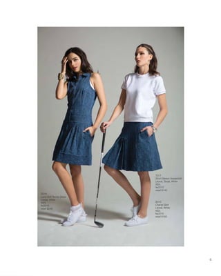 D016
Lace Golf Tennis Dress
Litoral, White
XS/L
fw2015
retail $245
T017
Short Sleeve Sweatshirt
Litoral, Tanjal, White
XS/L
fw2015
retail $145
S010
Chanel Skirt
Litoral, White
XS/L
fw2015
retail $165
6
 