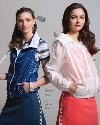 T020
Windbreaker Vest
Litoral, White
XS/L
fw2015
retail $185
T019
Windbreaker Hoodie
Litoral, White
XS/L
fw2015
retail $225
7
 