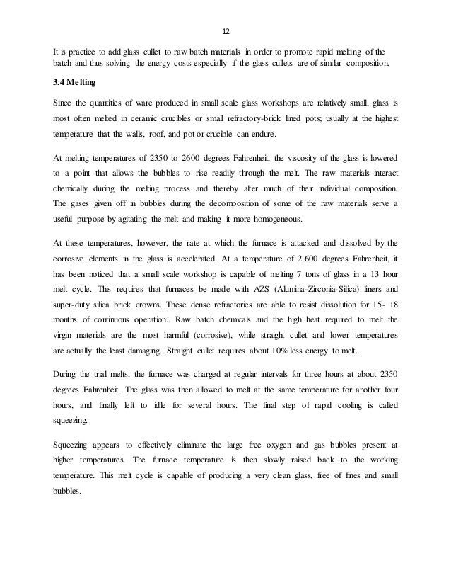 glass recycling project