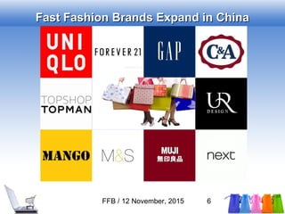 Fast Fashion Brands Expansion in China | PPT