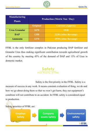 Ffbl intership report of mechanical engineering by qasim zia | PDF