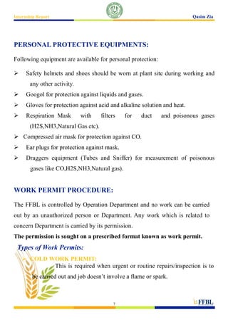 Ffbl intership report of mechanical engineering by qasim zia | PDF