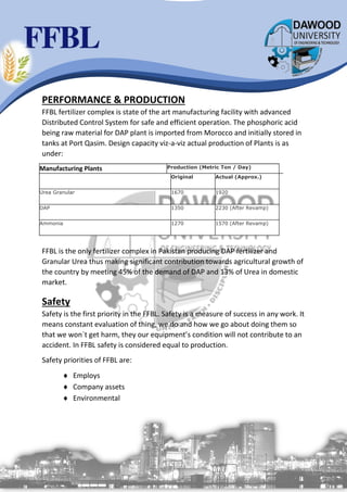 Report of FFBL Fertilizer | PDF