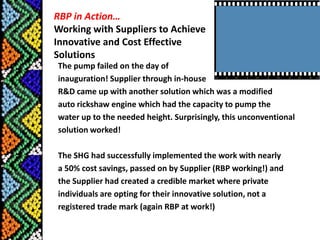  ensuring consensual decision making in procurement and financial management - free access to information, documentation and record keeping for the group, families and village