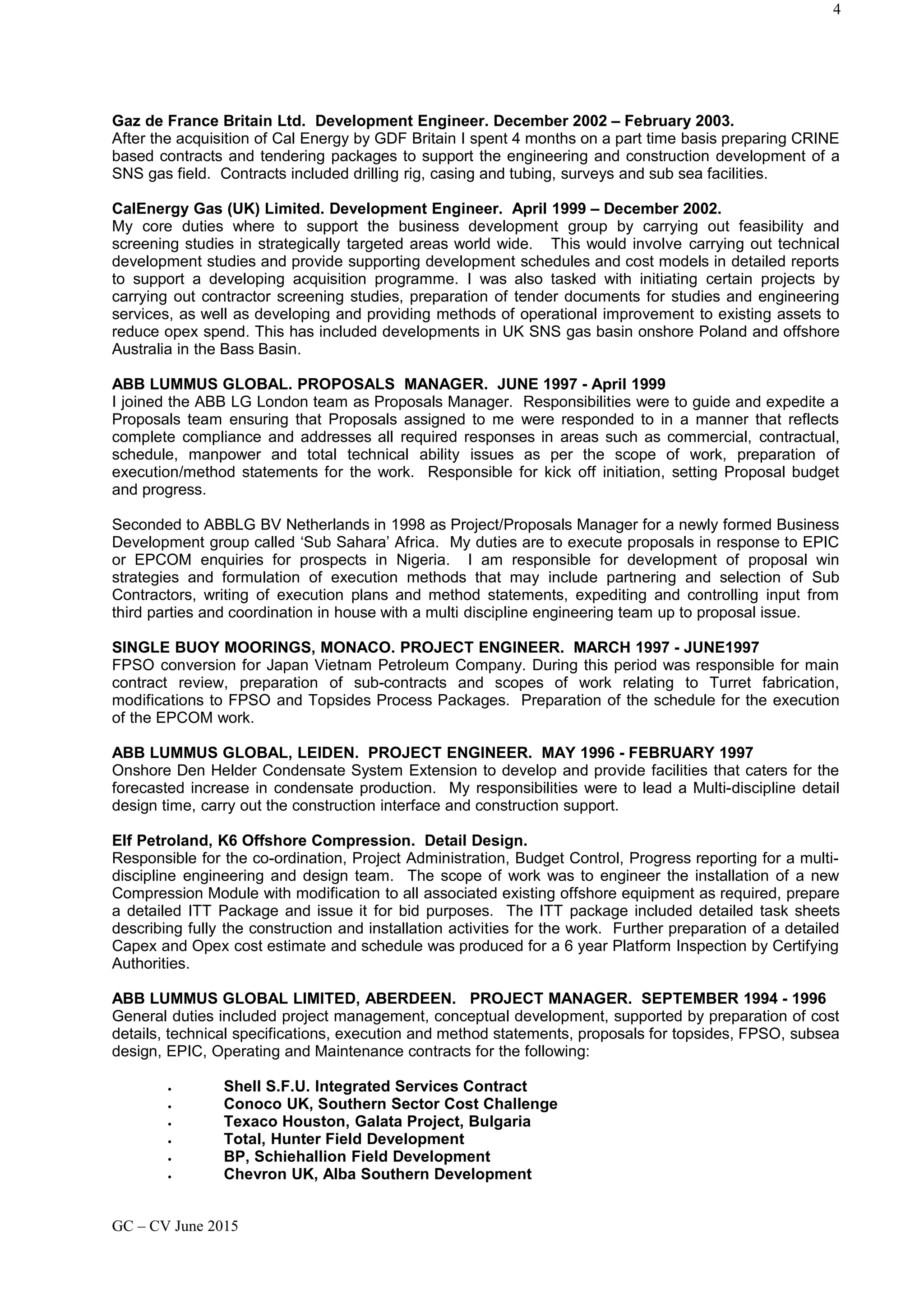 GC - CV June | PDF