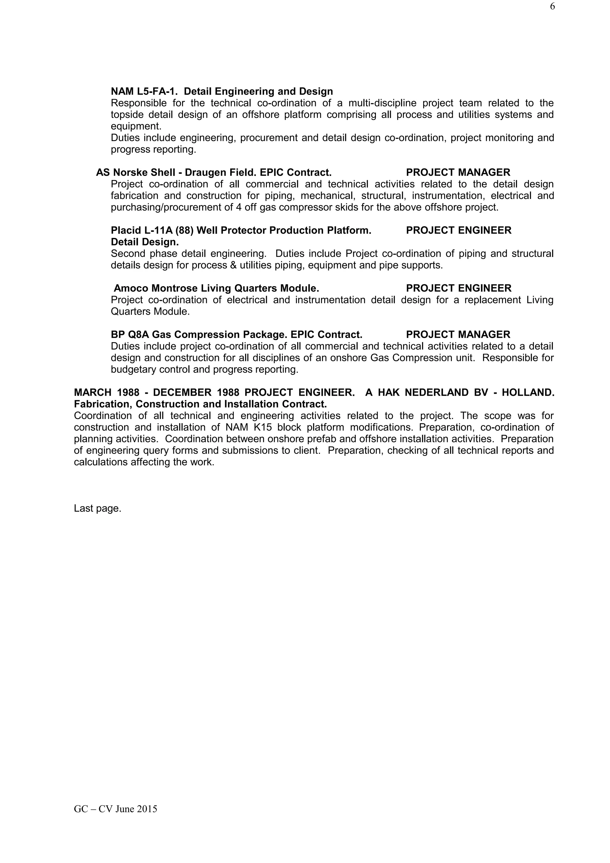 GC - CV June | PDF