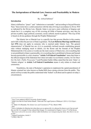 Shariah Law article | PDF