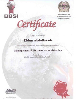 Certificate BBSI_England