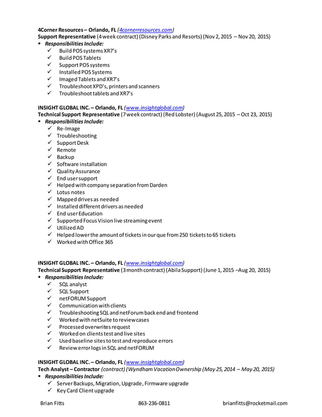 Brian Fitts Resume 2 PDF - Brian Fitts Resume 2 2 638 