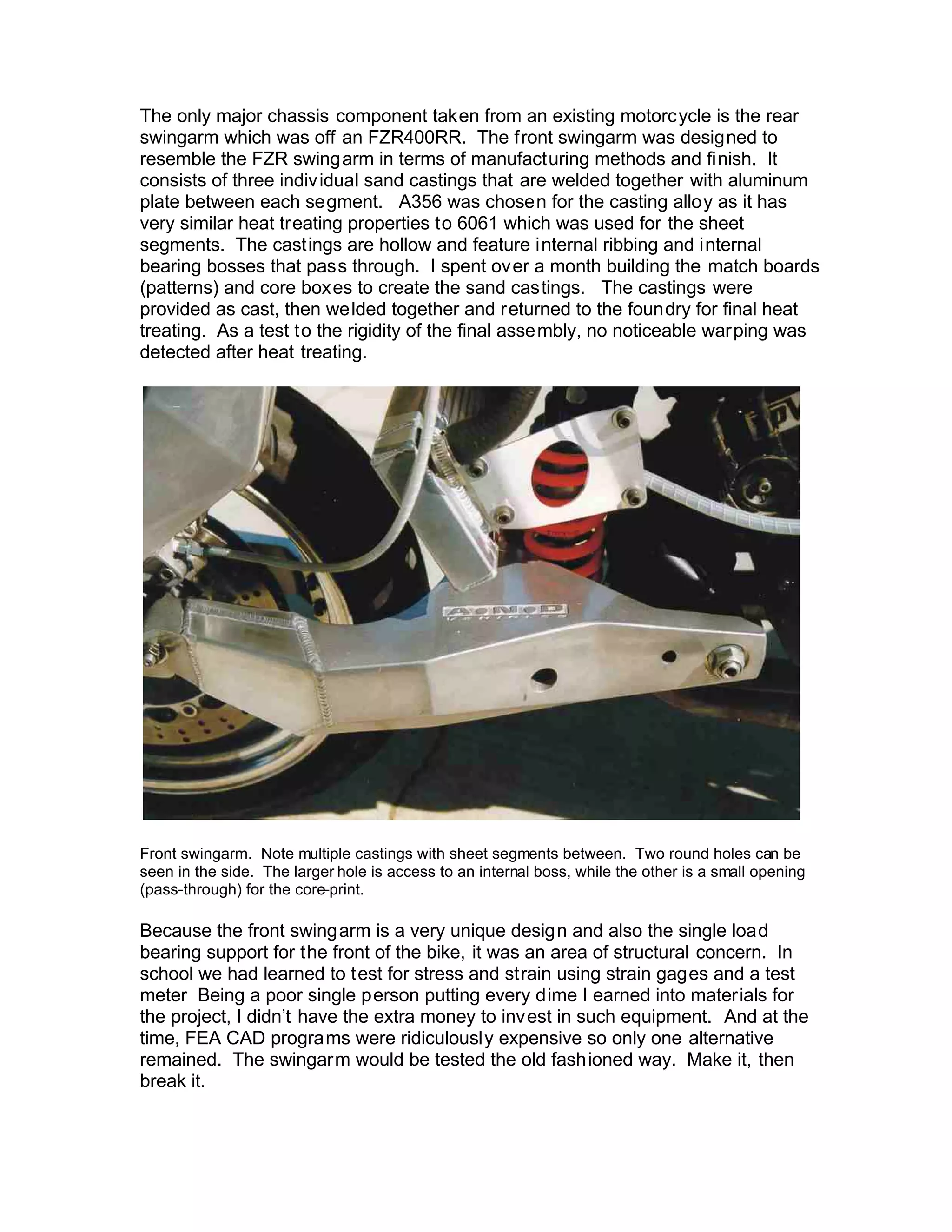 article FFE 350 experimental motorcycle 