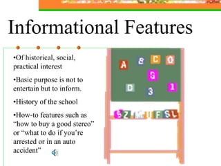 Feature Writing Slides