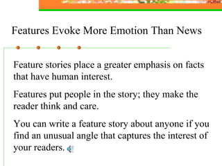 Feature Writing Slides