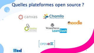 Quelles plateformes open source ?
6
 