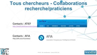 Tous chercheurs - Collaborations
recherche/praticiens
FFFOD - M. Grandbastien - licence BY NC SA 24
Contacts : ATIEF
http:...