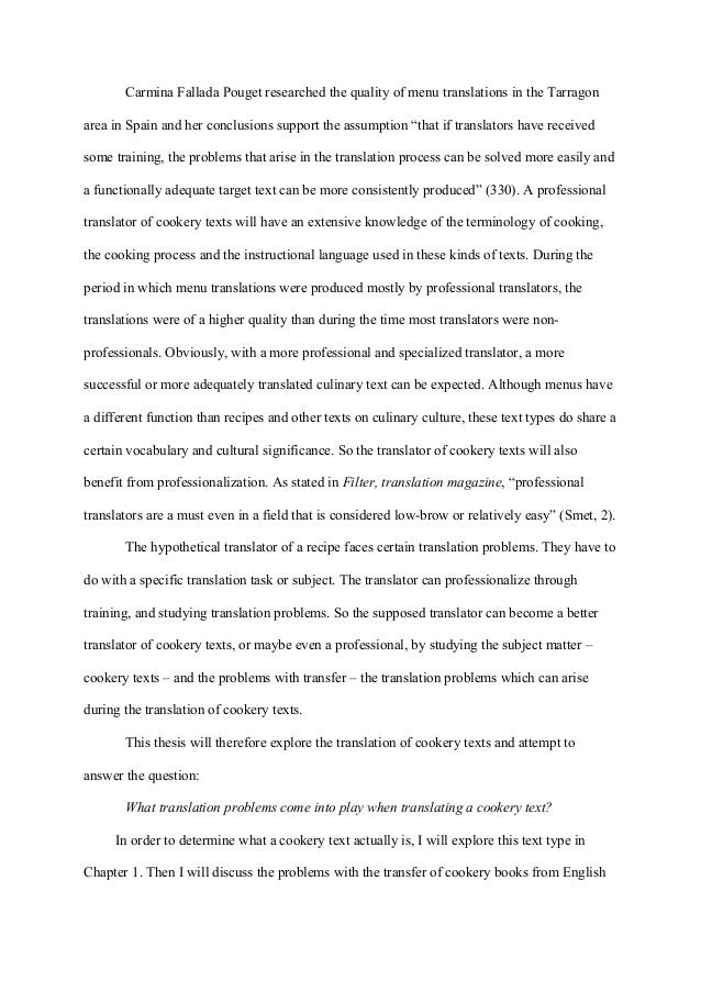 Cooking And The Art Of Translating Recipes