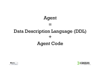 Agent
                    =
     Data Description Language (DDL)
                    +
               Agent Code



30
 