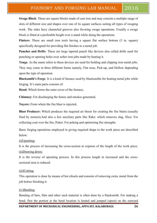 F & f lab manual prepared by prashant mulge appa iet gulbarga | PDF