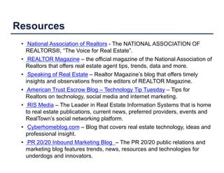 Realtown Setting Social Media for Real Estate Agents (2011) | PDF