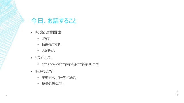 動画像のばらし方 動画像のばらし方