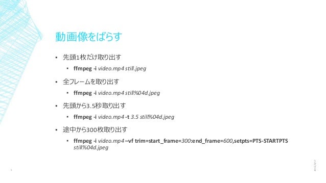 動画像のばらし方