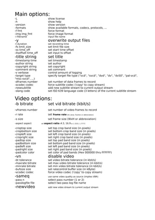 Ffmpeg | PDF