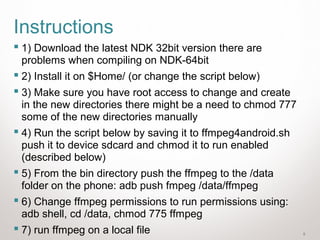 FFMPEG on android | PPT