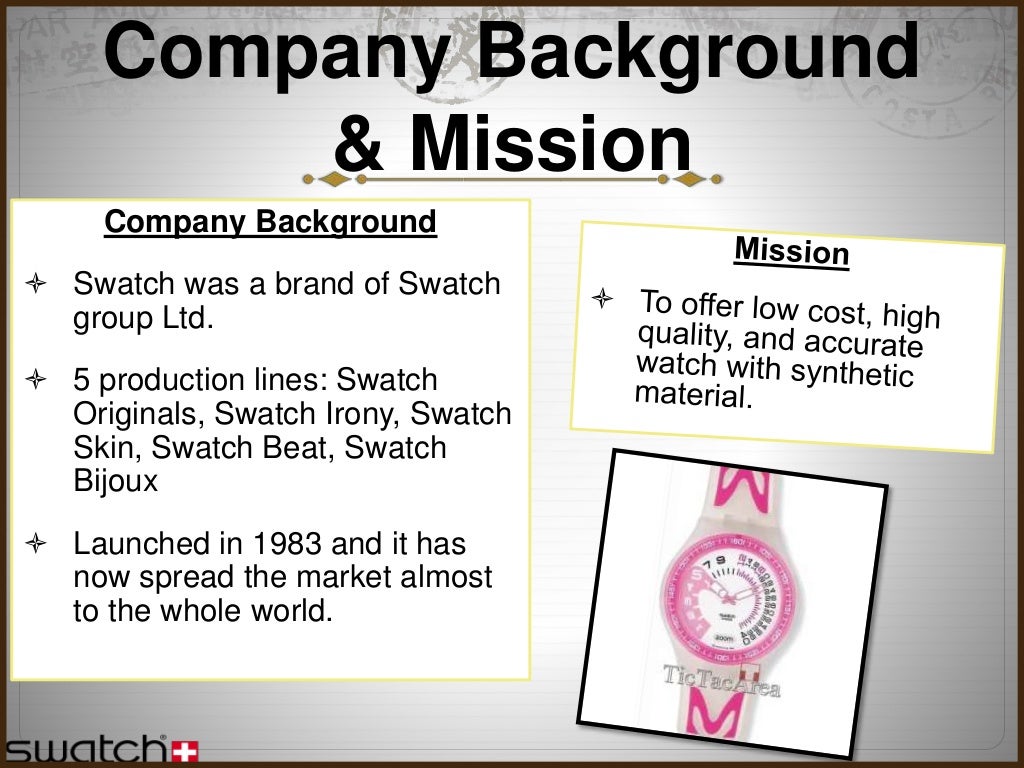 The swatch group and cultural uniqueness case study image