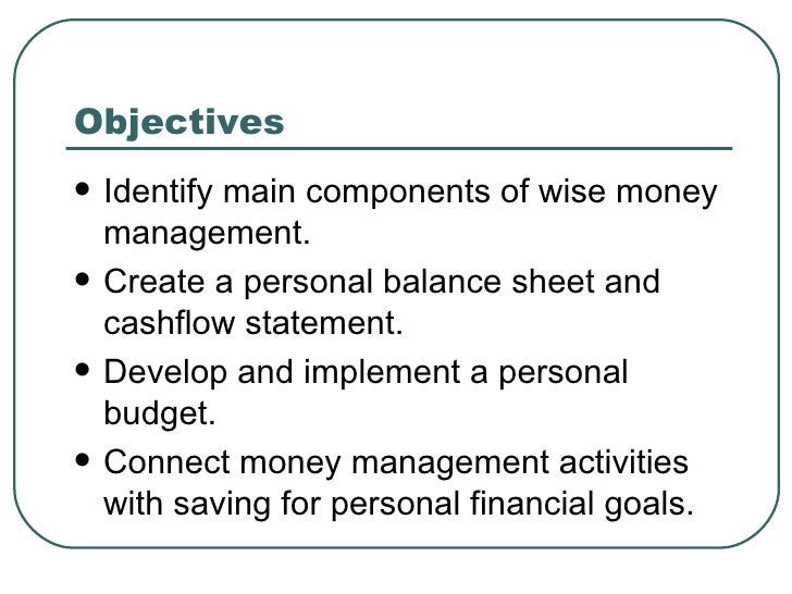 Husc 3366 chapter 2 money management skills