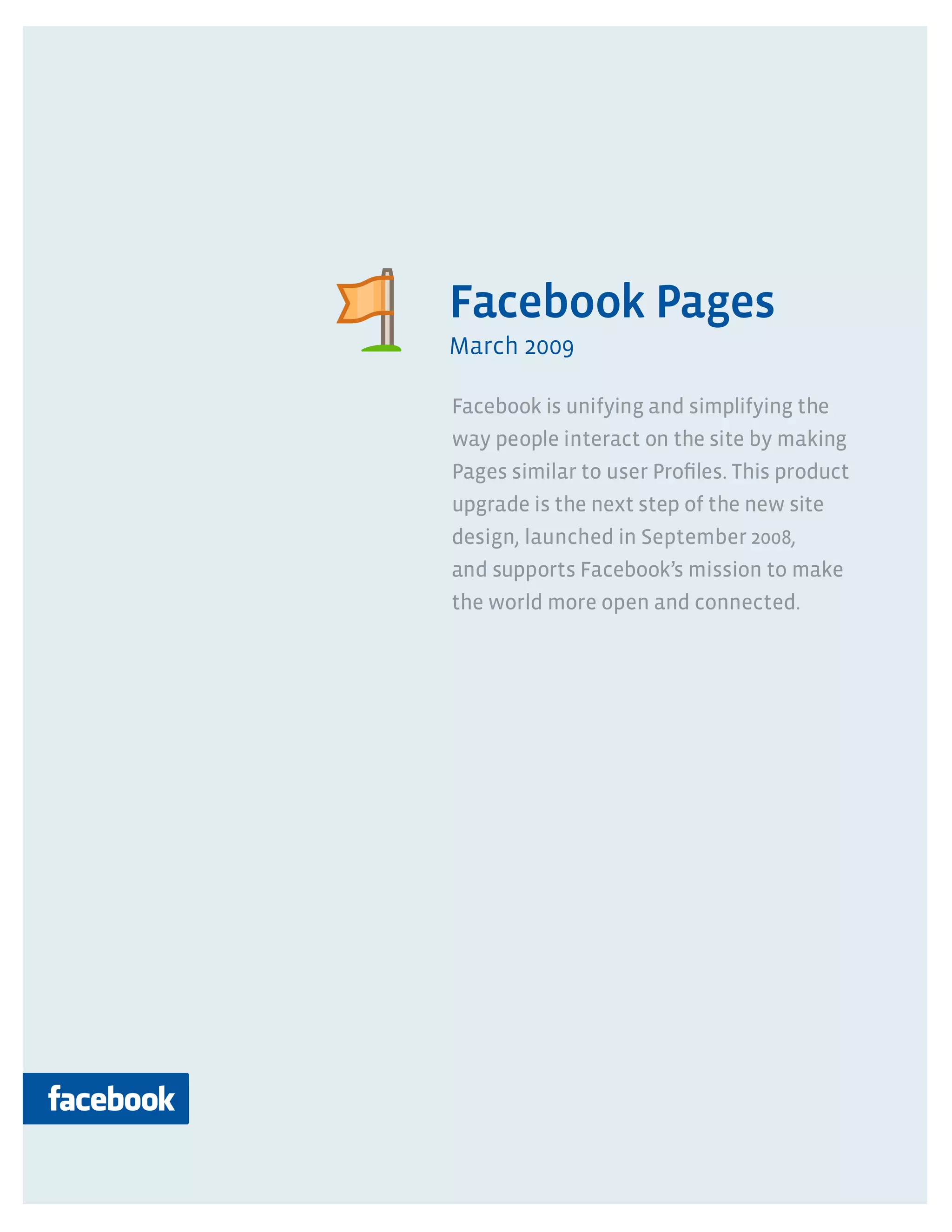 Facebook Pages (march 2009)