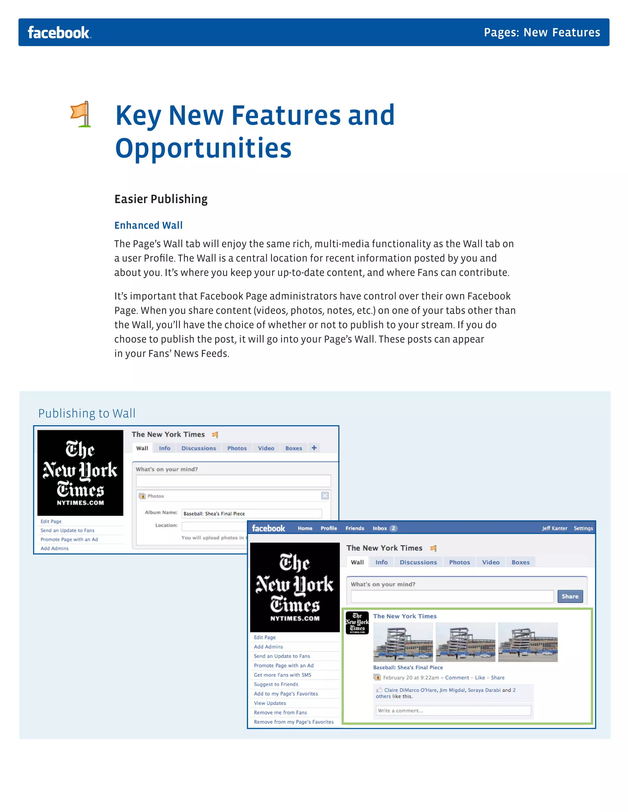 Facebook Pages (march 2009)
