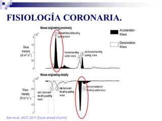 FISIOLOGÍA CORONARIA.
Sen et al. JACC 2011 [Epub ahead of print]
 