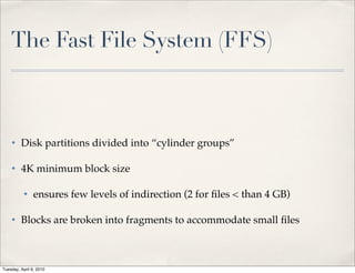 Fast File System | PDF