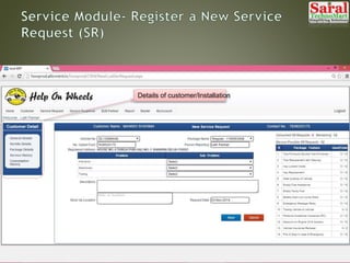 Details of customer/Installation
 