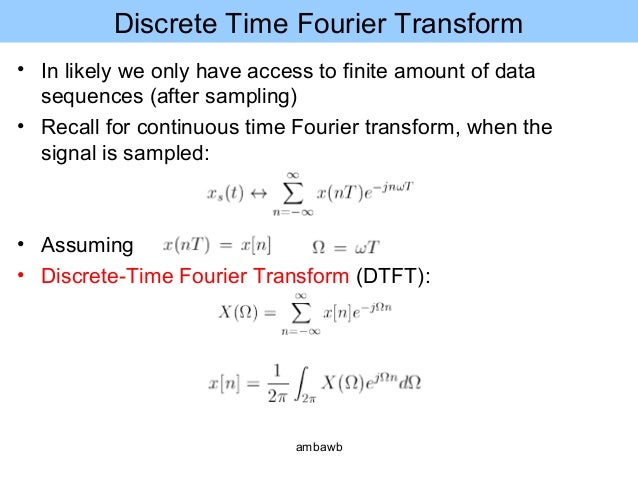 discrete time fourier series examples Discrete-time fourier series ppt download.