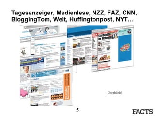 Tagesanzeiger, Medienlese, NZZ, FAZ, CNN, BloggingTom, Welt, Huffingtonpost, NYT… 