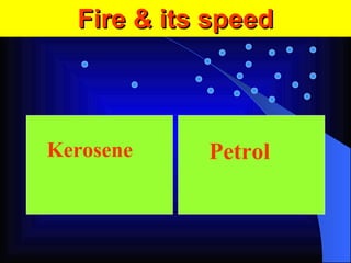 Petrol Kerosene Fire & its speed 