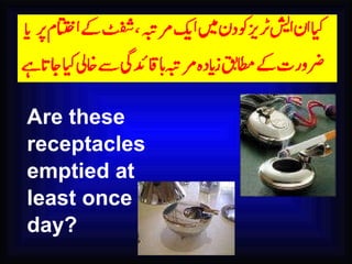 Are these receptacles emptied at least once a day? 