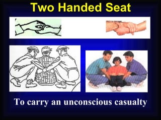 Two Handed Seat To carry an unconscious casualty 