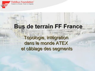 Bus de terrain FF France Topologie, intégration  dans le monde ATEX  et câblage des segments 