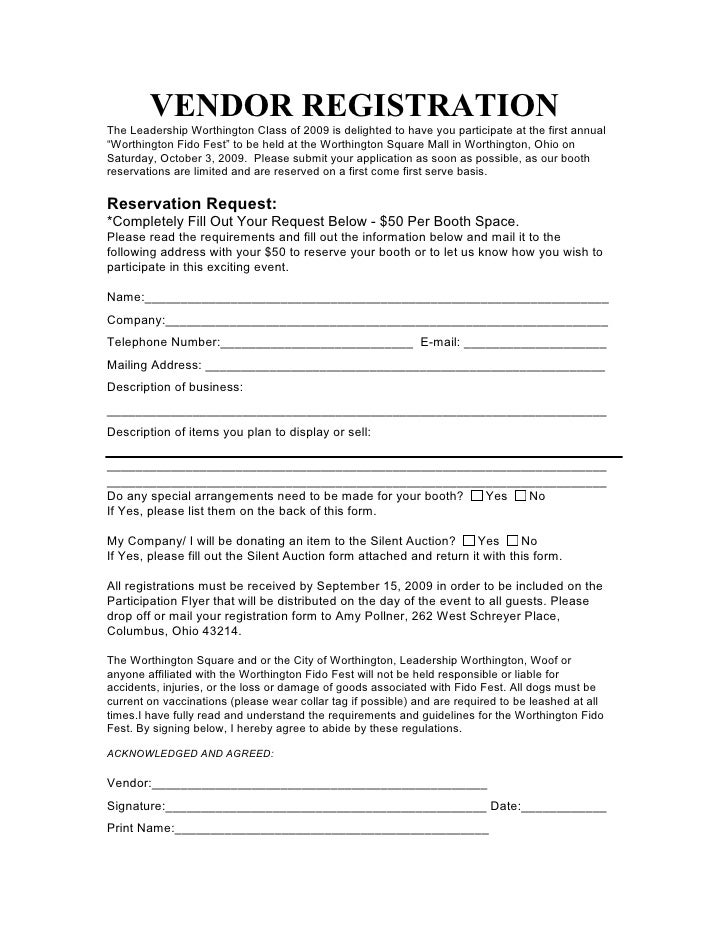 ff vendor form final vendor form for an event