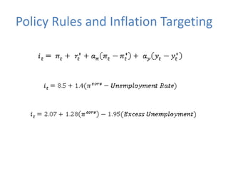 Policy Rules and Inflation Targeting
 