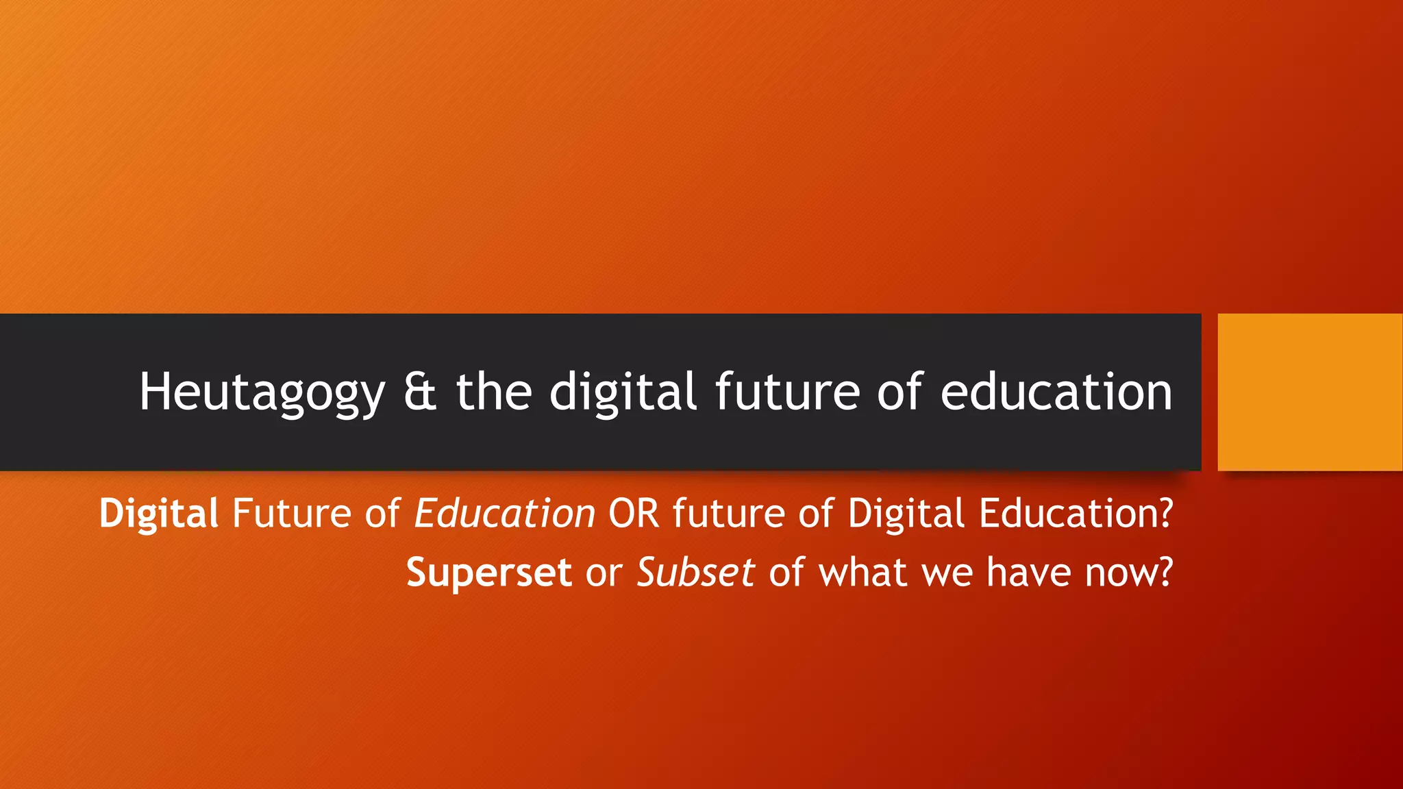 The Digital Future of Education | PPTX