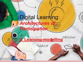 Digital Learning:
Architectures of
Participation
2. Learning-modelling
 